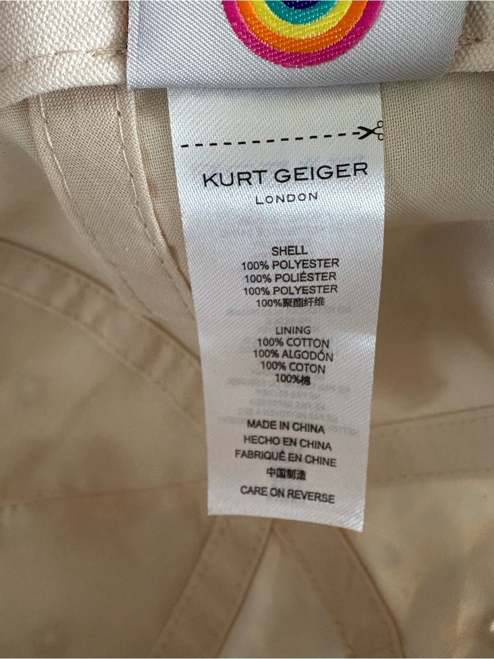 💙💙KURT GEIGER DENIM PAISLEY TIE-BACK BASEBALL CAP!💙💙 - Picture 5 of 5